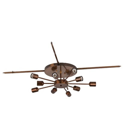 Cilindro Gator 10 Light 44" Wide Flush Mount Drum Ceiling Fixture