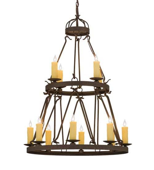 Lakeshore 12 Light 36" Wide Taper Candle Style Chandelier