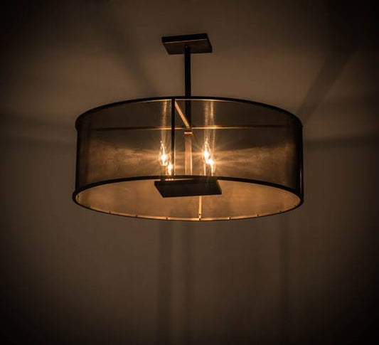 Cilindro 4 Light 30" Wide Pendant