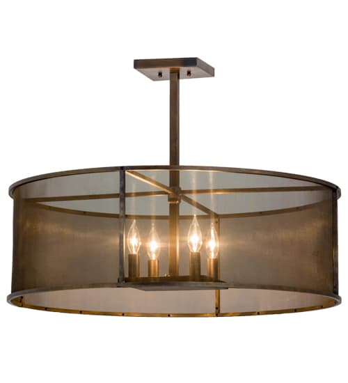 Cilindro 4 Light 30" Wide Pendant