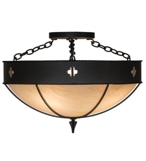 Sabrina 4 Light 24" Wide Semi-Flush Bowl Ceiling Fixture