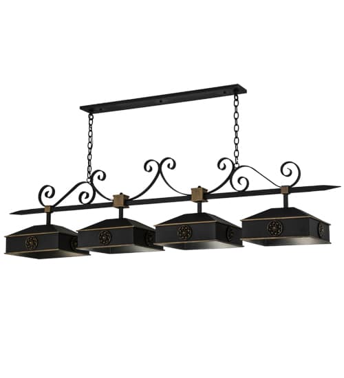Stefano 4 Light 78" Wide Linear Pendant