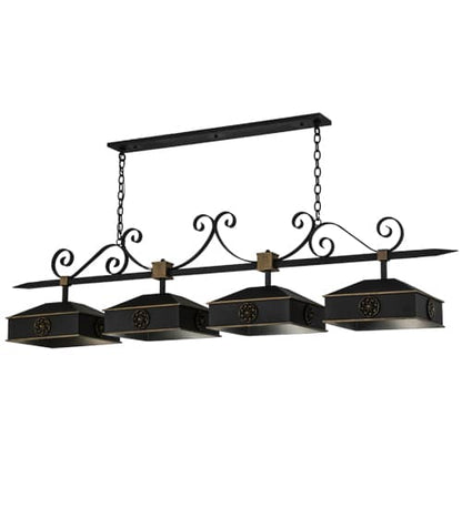 Stefano 4 Light 78" Wide Linear Pendant