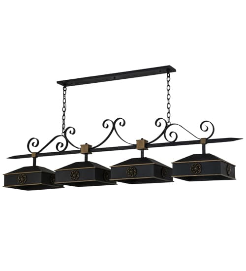 Stefano 4 Light 78" Wide Linear Pendant