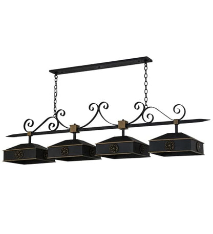 Stefano 4 Light 78" Wide Linear Pendant