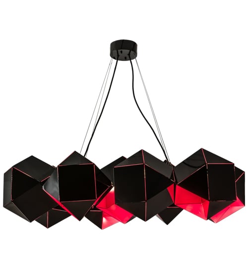 Vierzehn 9 Light 27" Wide Abstract Linear Pendant
