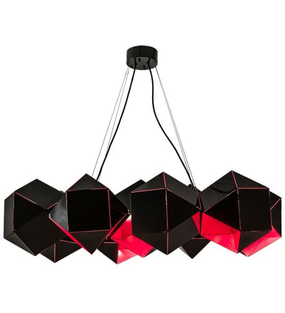 Vierzehn 9 Light 27" Wide Abstract Linear Pendant