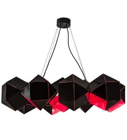 Vierzehn 9 Light 27" Wide Abstract Linear Pendant