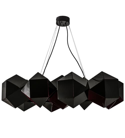 Vierzehn 9 Light 27" Wide Abstract Linear Pendant