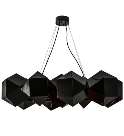 Vierzehn 9 Light 27" Wide Abstract Linear Pendant