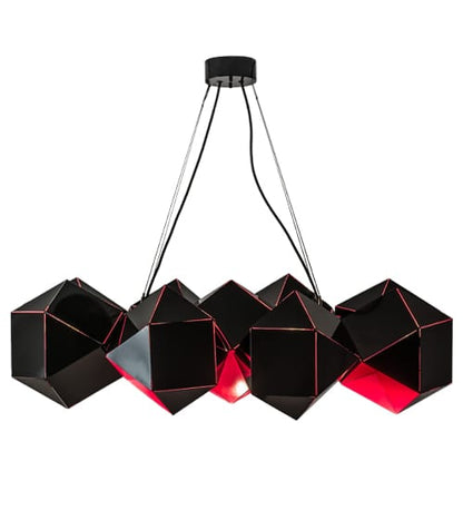 Vierzehn 9 Light 27" Wide Abstract Linear Pendant