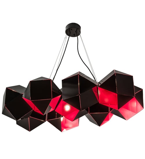 Vierzehn 9 Light 27" Wide Abstract Linear Pendant