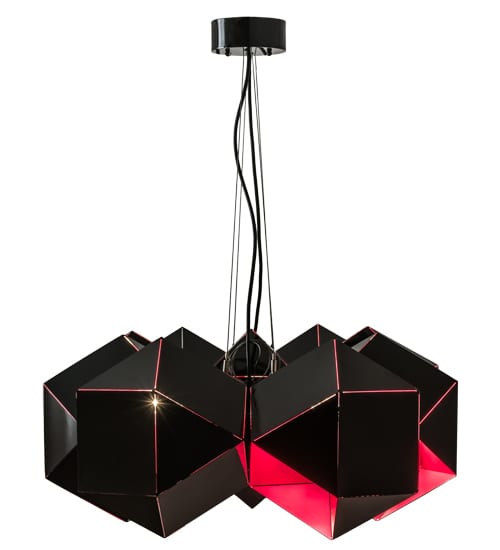 Vierzehn 9 Light 27" Wide Abstract Linear Pendant