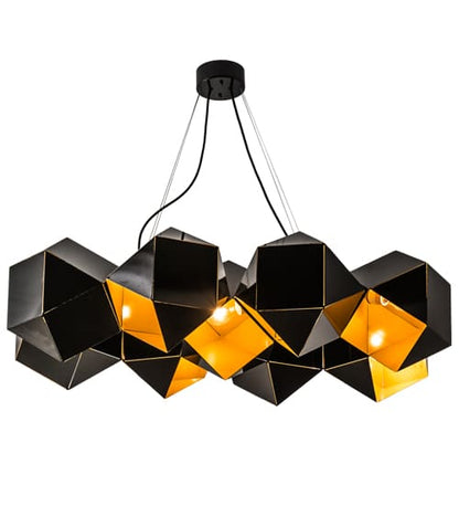 Vierzehn 9 Light 27" Wide Abstract Linear Pendant