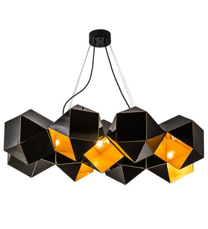 Vierzehn 9 Light 27" Wide Abstract Linear Pendant