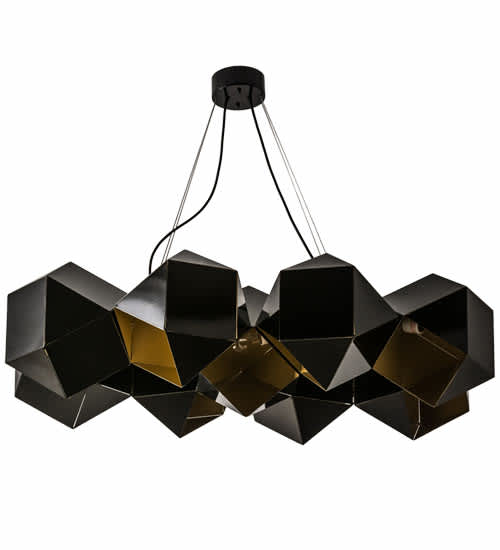 Vierzehn 9 Light 27" Wide Abstract Linear Pendant