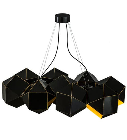 Vierzehn 9 Light 27" Wide Abstract Linear Pendant