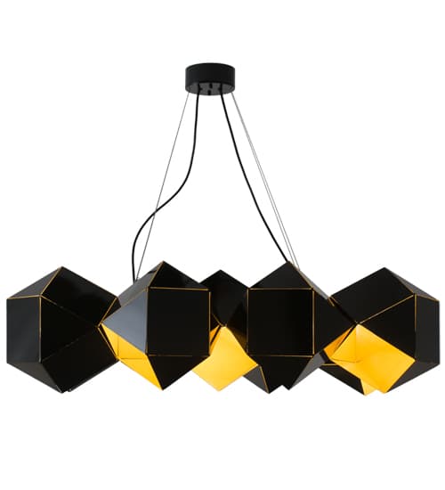 Vierzehn 9 Light 27" Wide Abstract Linear Pendant