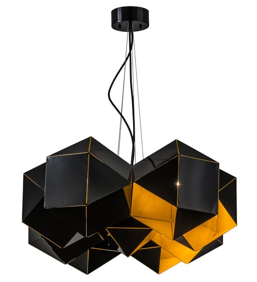 Vierzehn 9 Light 27" Wide Abstract Linear Pendant