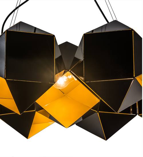 Vierzehn 9 Light 27" Wide Abstract Linear Pendant