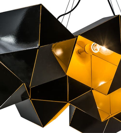 Vierzehn 9 Light 27" Wide Abstract Linear Pendant