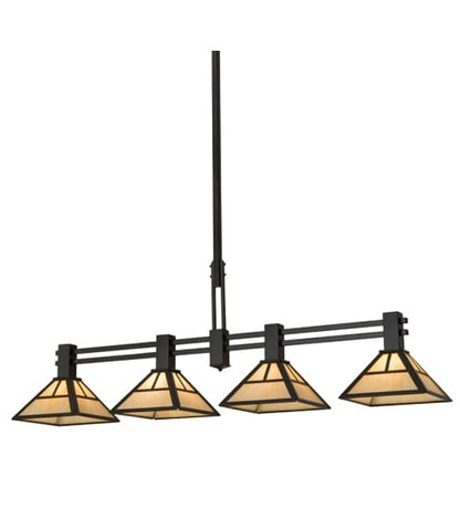 Mission 4 Light 12" Wide Linear Pendant
