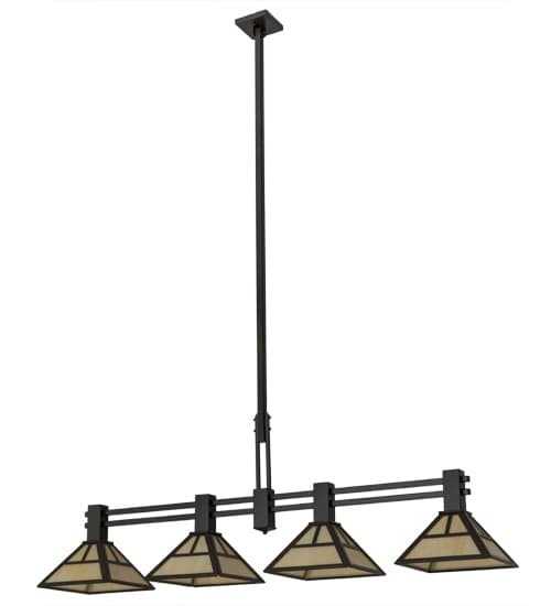 Mission 4 Light 12" Wide Linear Pendant