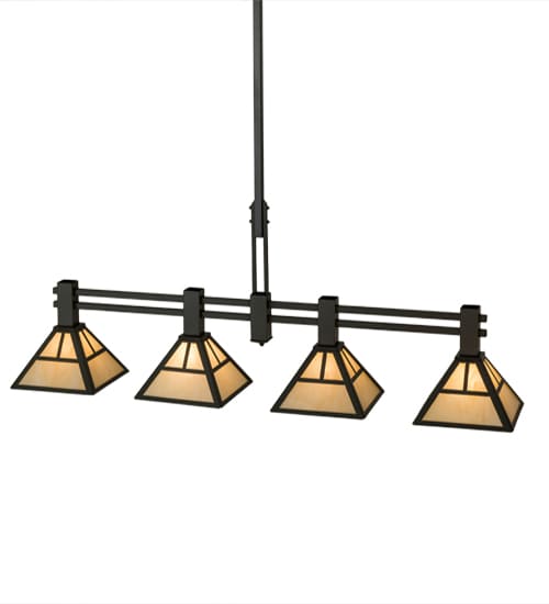 Mission 4 Light 12" Wide Linear Pendant