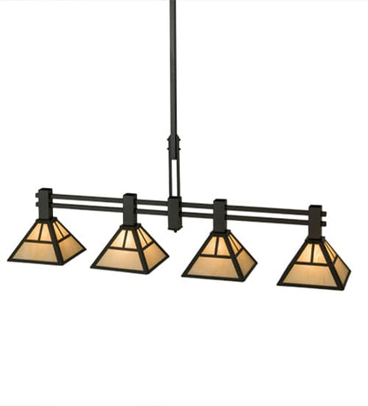 Mission 4 Light 12" Wide Linear Pendant