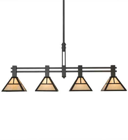 Mission 4 Light 12" Wide Linear Pendant