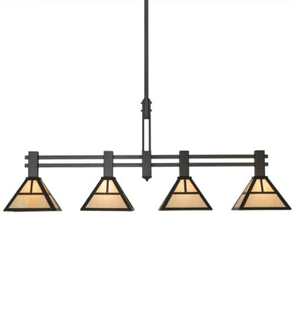 Mission 4 Light 12" Wide Linear Pendant