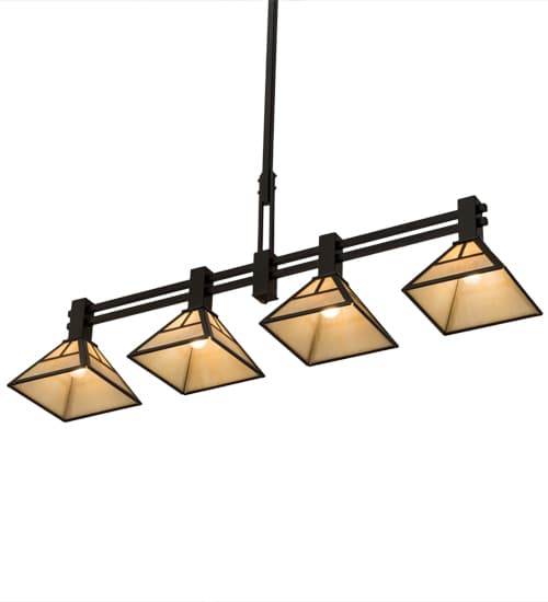 Mission 4 Light 12" Wide Linear Pendant