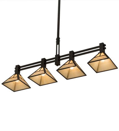 Mission 4 Light 12" Wide Linear Pendant