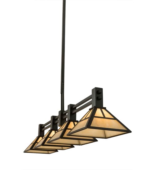 Mission 4 Light 12" Wide Linear Pendant