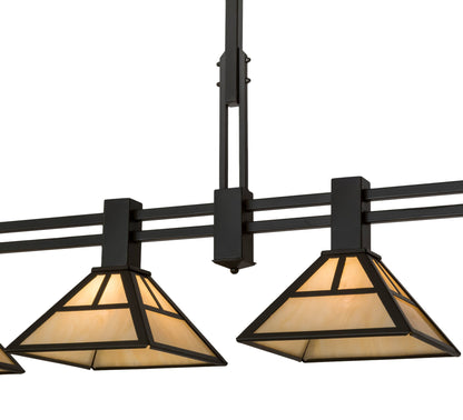 Mission 4 Light 12" Wide Linear Pendant