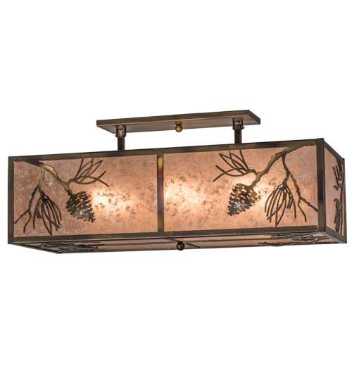 Balsam Pine 6 Light 36" Wide Semi-Flush Ceiling Fixture