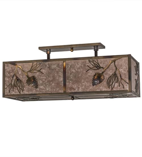 Balsam Pine 6 Light 36" Wide Semi-Flush Ceiling Fixture