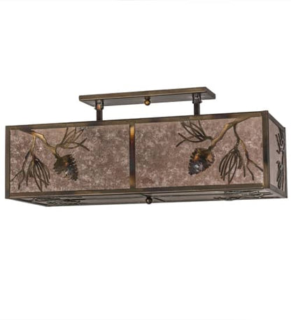 Balsam Pine 6 Light 36" Wide Semi-Flush Ceiling Fixture