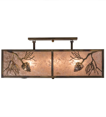 Balsam Pine 6 Light 36" Wide Semi-Flush Ceiling Fixture