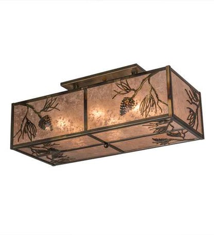 Balsam Pine 6 Light 36" Wide Semi-Flush Ceiling Fixture