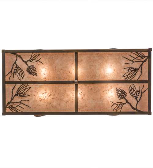 Balsam Pine 6 Light 36" Wide Semi-Flush Ceiling Fixture