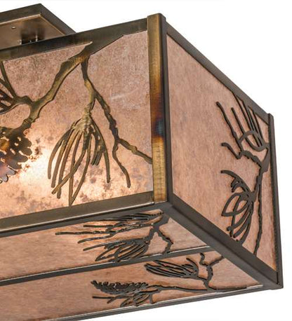 Balsam Pine 6 Light 36" Wide Semi-Flush Ceiling Fixture