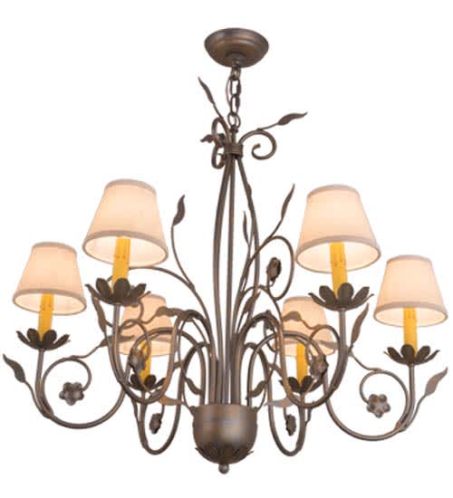 Bordeaux 6 Light 31" Wide Chandelier