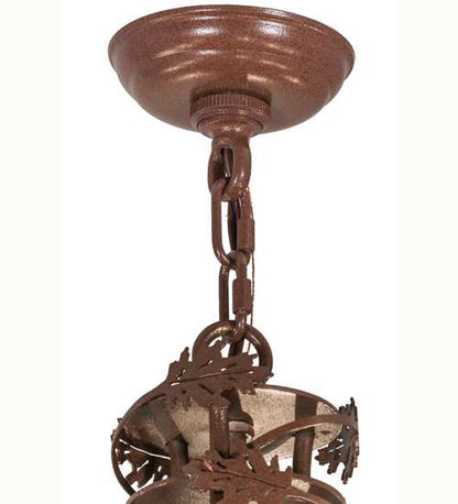 Greenbriar Oak 9 Light 34" Wide Taper Candle Style Chandelier