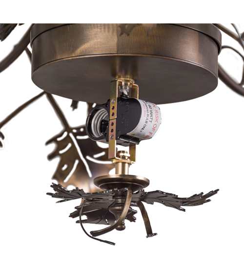 Greenbriar Oak 9 Light 34" Wide Taper Candle Style Chandelier