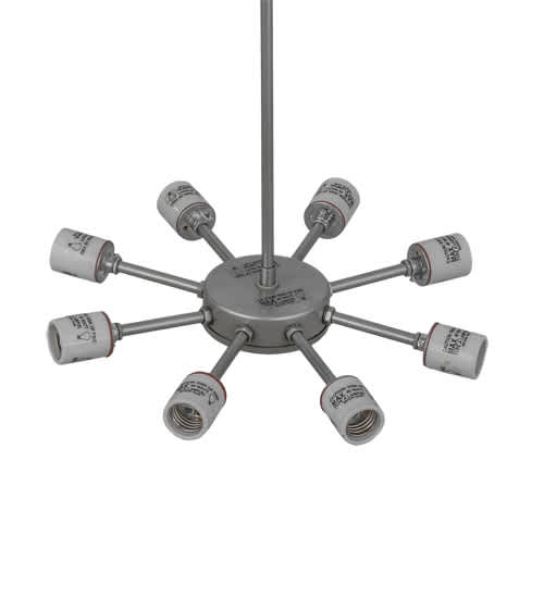 Madison 8 Light 48" Wide Semi-Flush Bowl Ceiling Fixture - Nickel Finish
