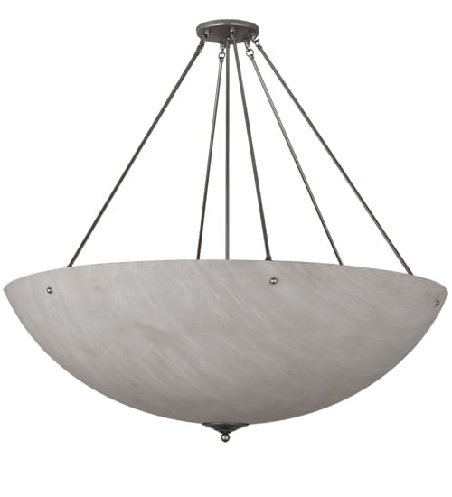 Madison 8 Light 48" Wide Semi-Flush Bowl Ceiling Fixture - Nickel Finish
