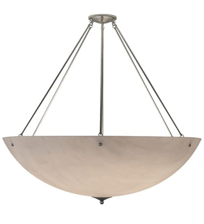 Madison 8 Light 48" Wide Semi-Flush Bowl Ceiling Fixture - Nickel Finish
