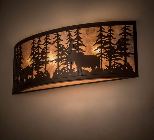 Tall Pines 4 Light 13" Tall Wall Sconce