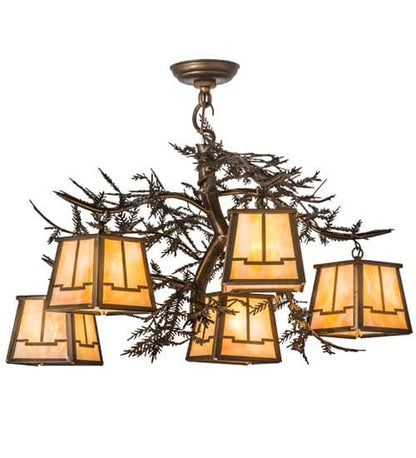 Pine Branch 5 Light 29" Wide Chandelier